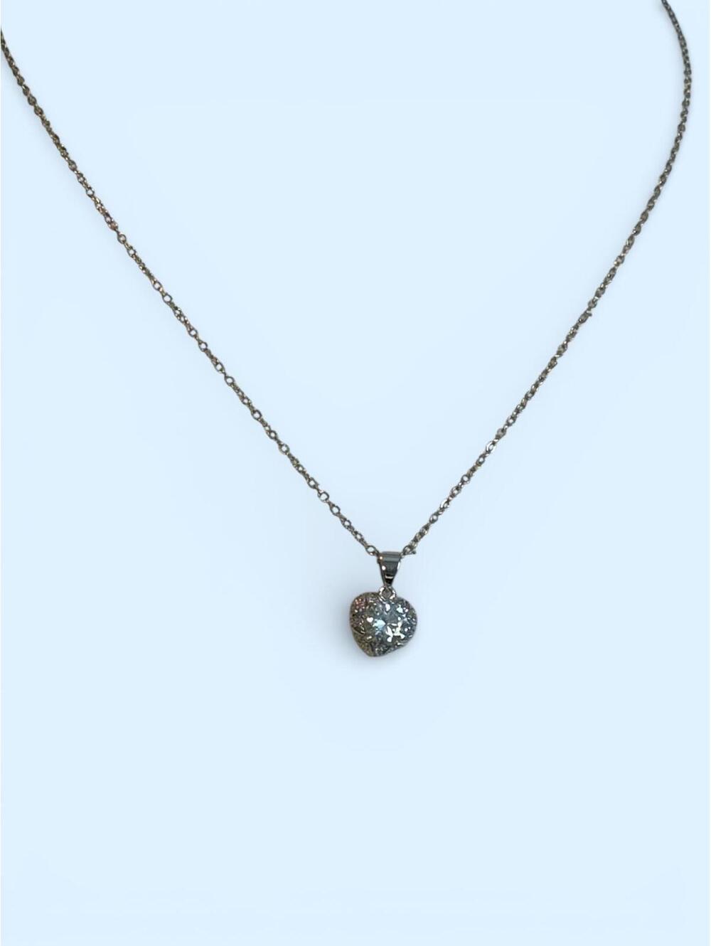 GRA Certified Moissanite Heart Pendant Necklace